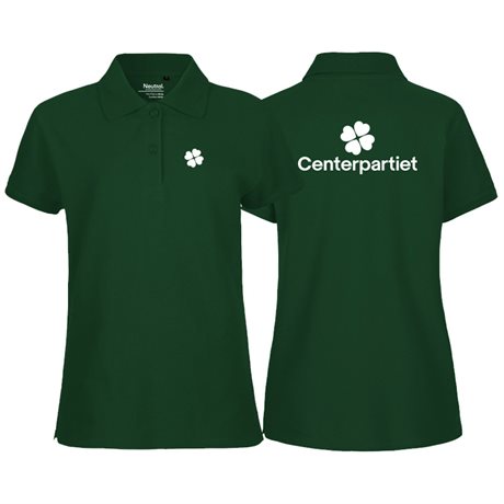 Pike dam, klöver på bröstet